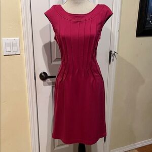 Connected Apparel Merlot Cap Sleeve Dress